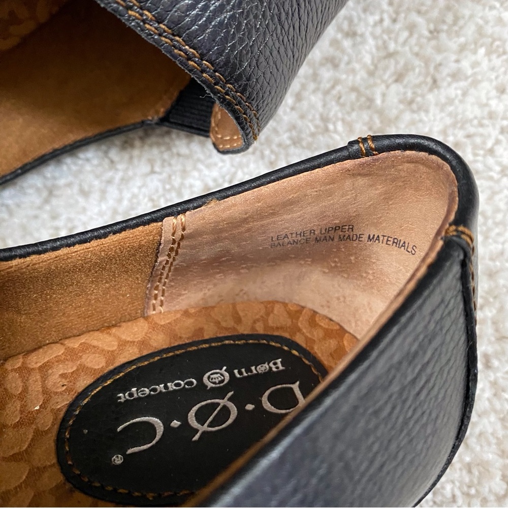 Born Concept b.o.c. Pebbled Leather Slip On Heel Shoes - Picture 8 of 11